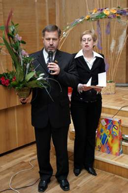 Šiauliečių šventėje dalyvavo LR Seimo narys Edvardas Žakaris su žmona Jolanta