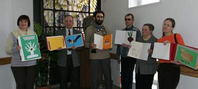 Knygeli su reljefinmis iliustracijomis konkurso vertinimo komisija darb baig